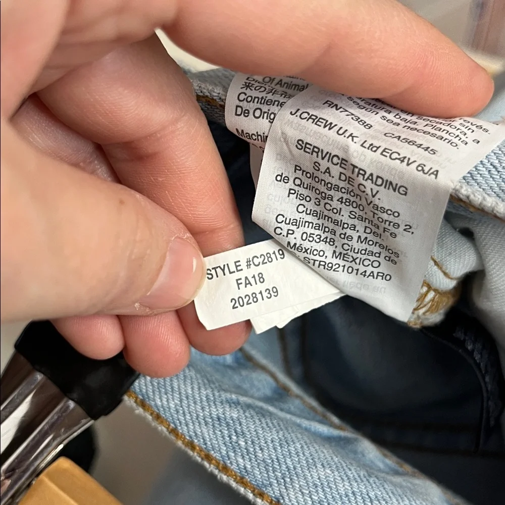 Madewell The Perfect Vintage Jean in Light Wash 100% Cotton Size 27 Like New